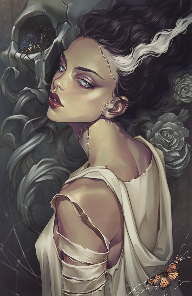 UNIVERSAL MONSTERS: THE BRIDE OF FRANKENSTEIN LIVES #1 KATYA SINYUKHINA MATTE FOIL VAR EXCLUSIVE