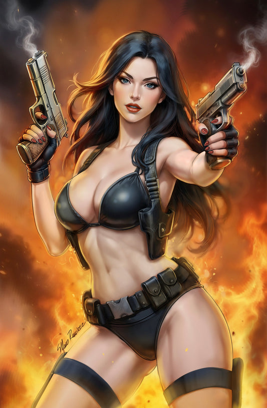 GUN HONEY DOUBLE DOWN #1 MANUEL RAMIREZ CVR B HEROESCON EXCLUSIVE LTD 500
