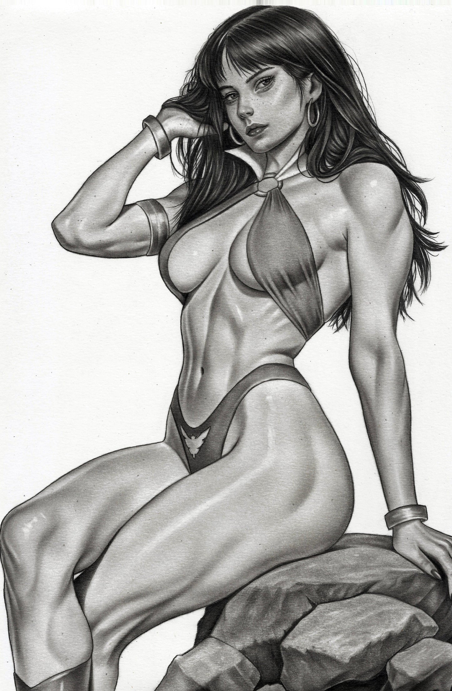 VAMPIRELLA ARMAGEDDON #12 ALAN BORGES CVR B SKETCH VARIANT SDCC EXCLUSIVE