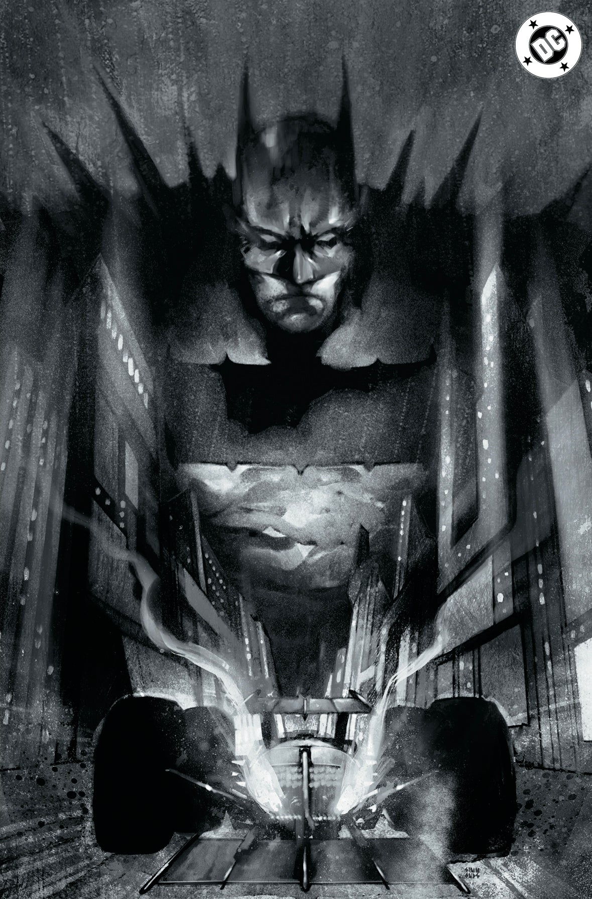 ABSOLUTE BATMAN #22 MARTIN SIMMONDS CVR C BLACK & WHITE FOIL SDCC EXCLUSIVE