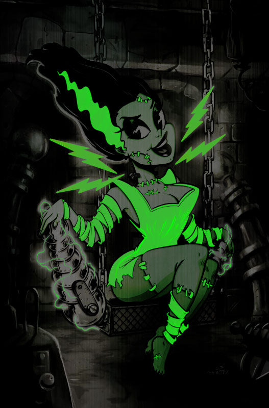 FRANKENSTEIN #1 NYCC Virgin Exclusive Glow in the Dark Metal LMTD to 25