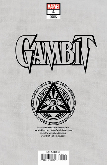 Gambit #4 Unknown Comics Tony Daniel Exclusive Virgin Var (10/12/2022)