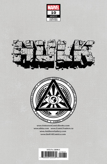 Hulk #10 Unknown Comics R1C0 Exclusive Virgin Var (11/02/2022)