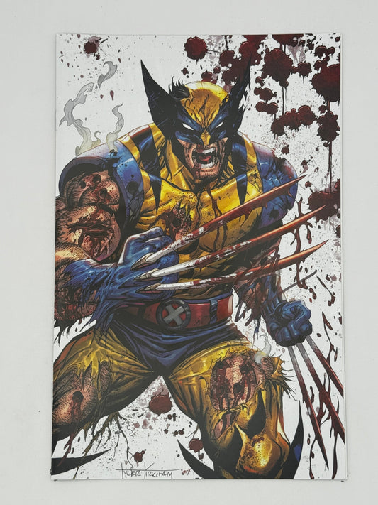[Signed by Hickman] Wolverine: Revenge - Red Band #5 Virgin Unknown Comics Kirkham Convention Exclusive Var Explicit Content [INST]