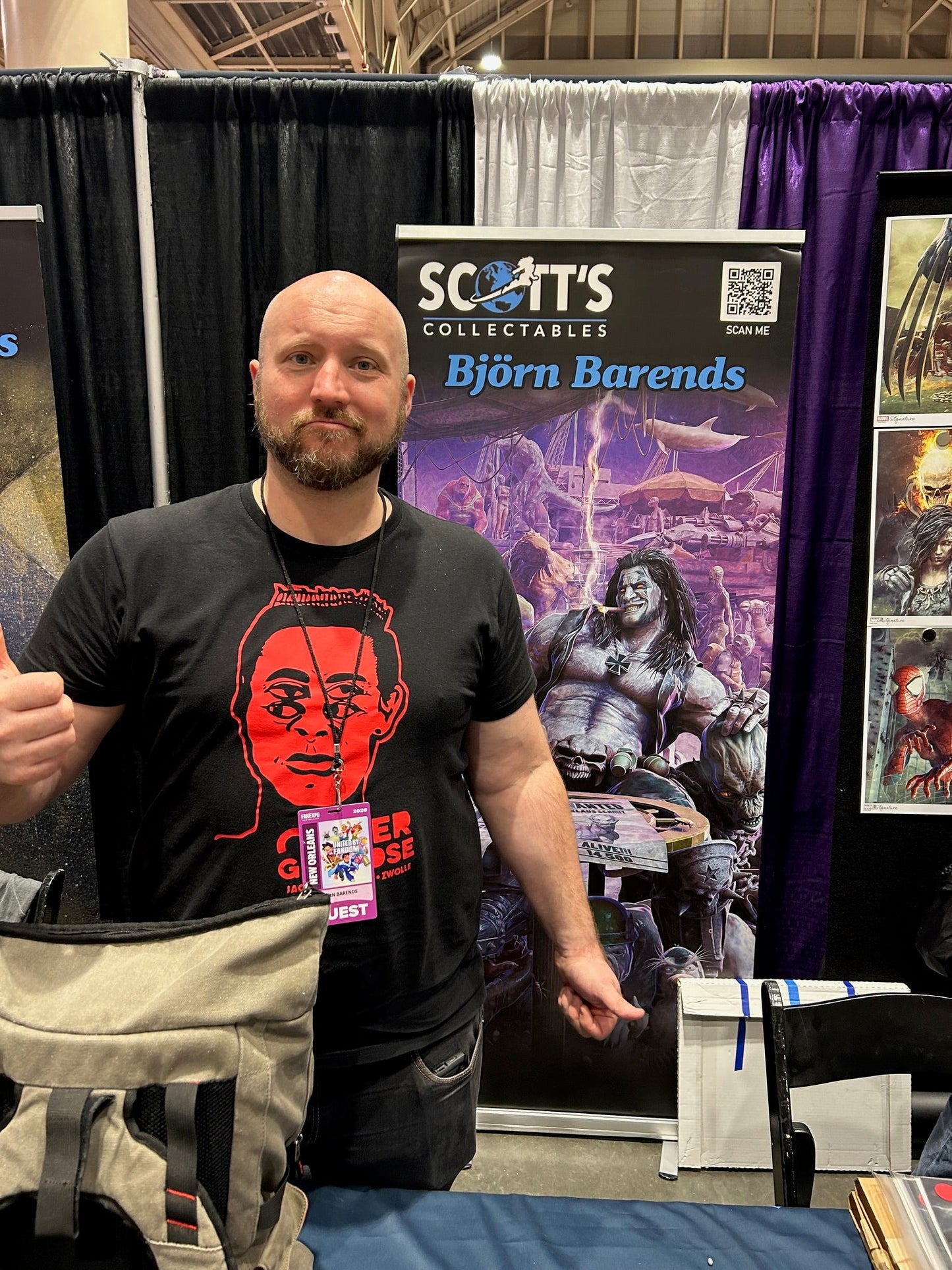 ✏️ RED SONJA VS AOD #5 CVR A SIGNED BJORN BARENDS FAN EXPO NEW ORLEANS COA