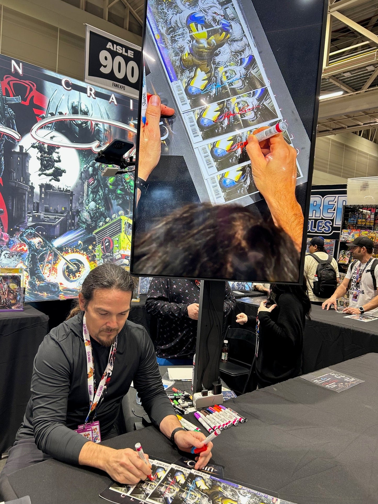 ✏️ VENOM WAR #4 SIGNED CLAYTON CRAIN FAN EXPO NEW ORLEANS COA