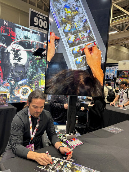 ✏️ VENOM WAR #4 SIGNED CLAYTON CRAIN FAN EXPO NEW ORLEANS COA