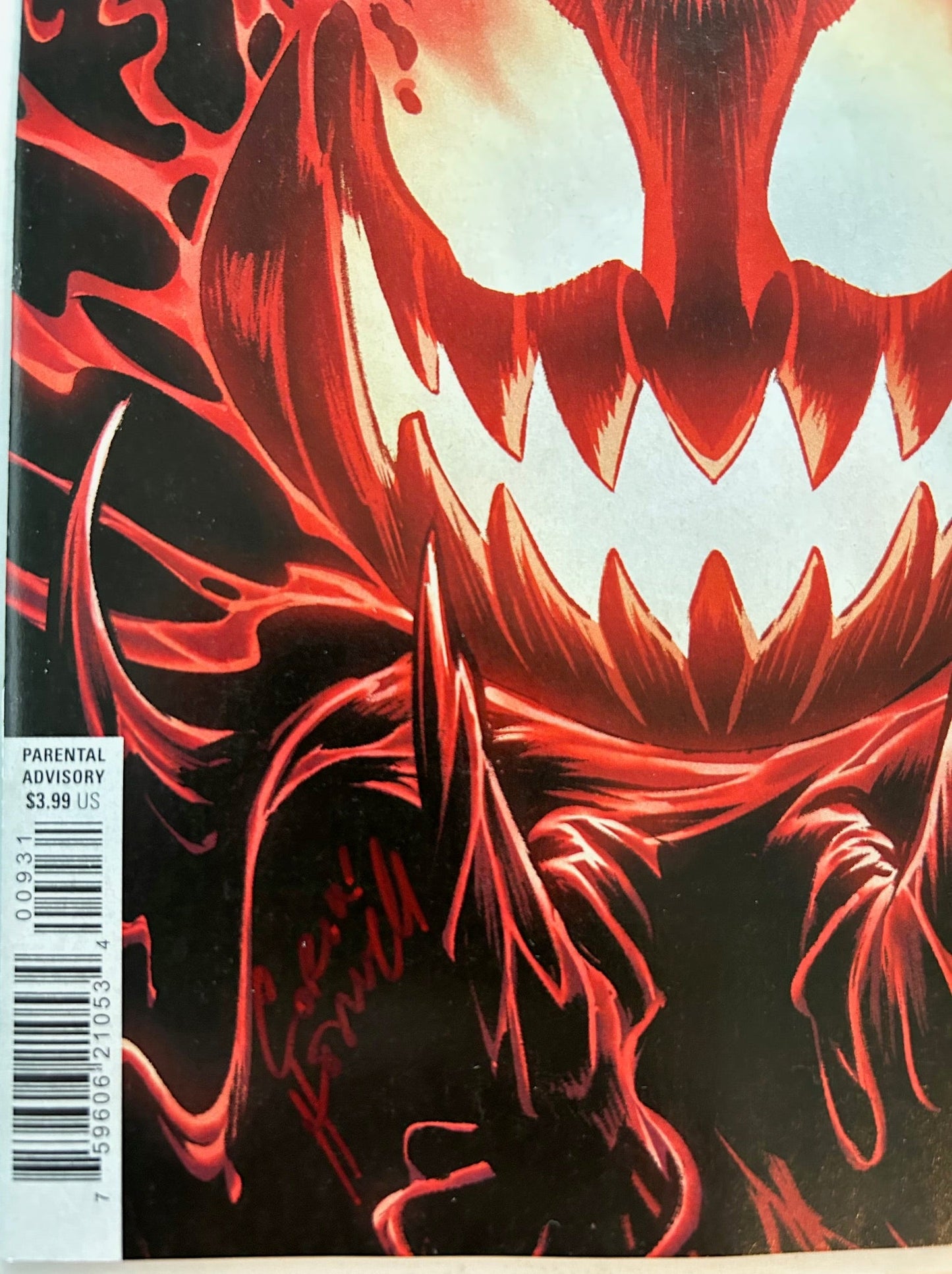 ✏️ EDDIE BROCK: CARNAGE #9 SIGNED CORIN HOWELL FAN EXPO NEW ORLEANS COA