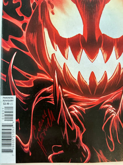 ✏️ EDDIE BROCK: CARNAGE #9 SIGNED CORIN HOWELL FAN EXPO NEW ORLEANS COA