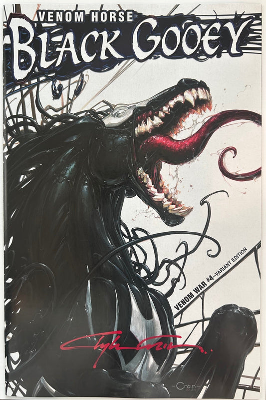 ✏️ VENOM WAR #4 SIGNED CLAYTON CRAIN FAN EXPO NEW ORLEANS COA