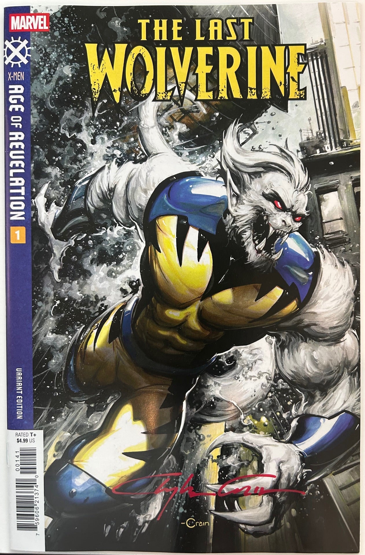 ✏️ THE LAST WOLVERINE #1 SIGNED CLAYTON CRAIN FAN EXPO NEW ORLEANS COA