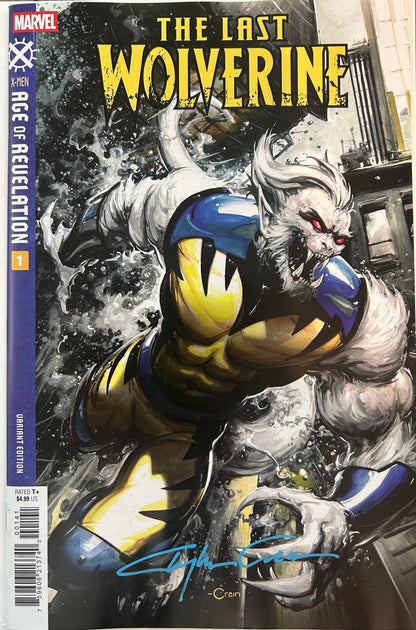 ✏️ THE LAST WOLVERINE #1 SIGNED CLAYTON CRAIN FAN EXPO NEW ORLEANS COA