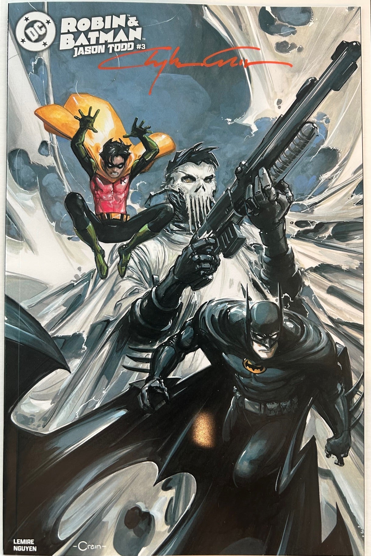 ✏️ ROBIN & BATMAN JASON TODD #3 CVR C SIGNED CLAYTON CRAIN FAN EXPO NEW ORLEANS COA