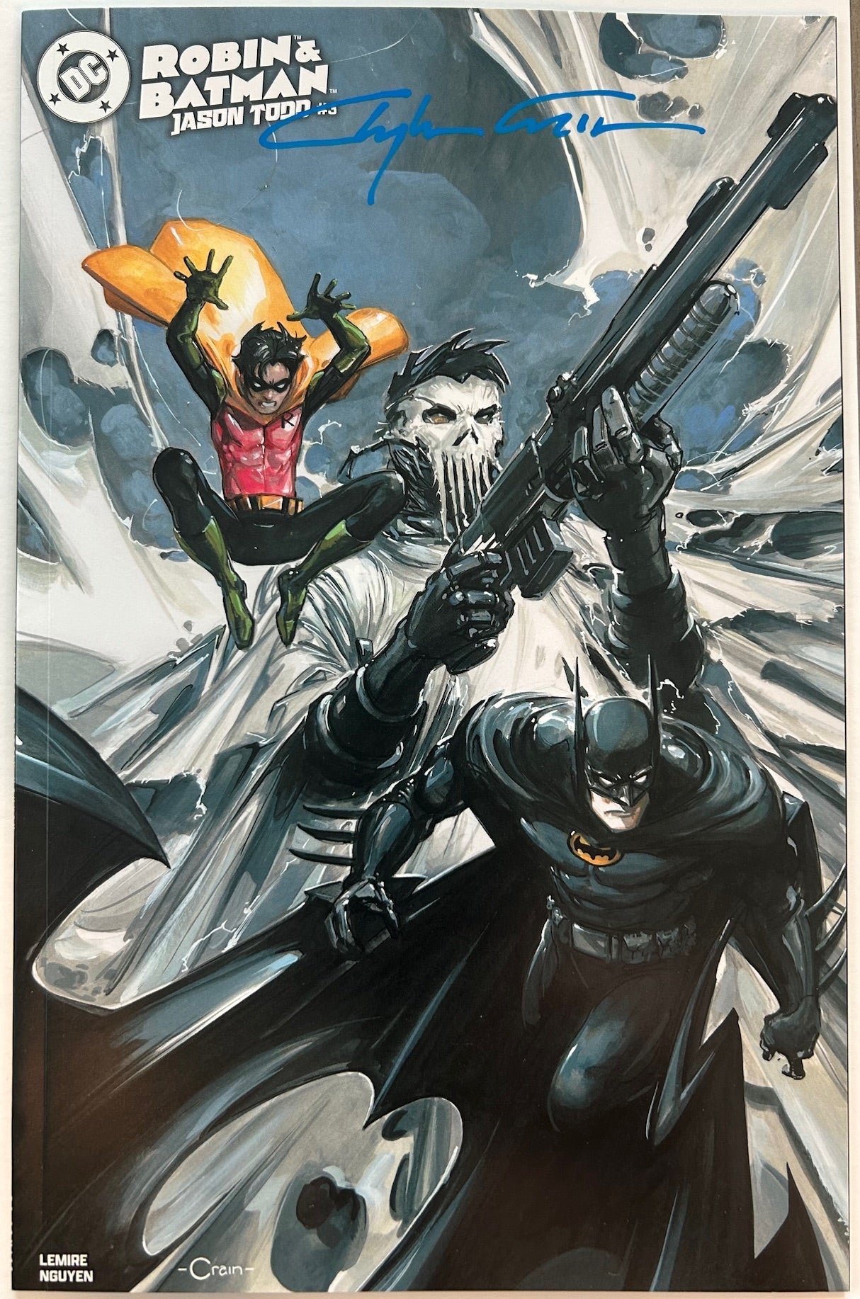 ✏️ ROBIN & BATMAN JASON TODD #3 CVR C SIGNED CLAYTON CRAIN FAN EXPO NEW ORLEANS COA