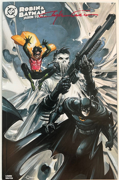 ✏️ ROBIN & BATMAN JASON TODD #3 CVR C SIGNED CLAYTON CRAIN FAN EXPO NEW ORLEANS COA