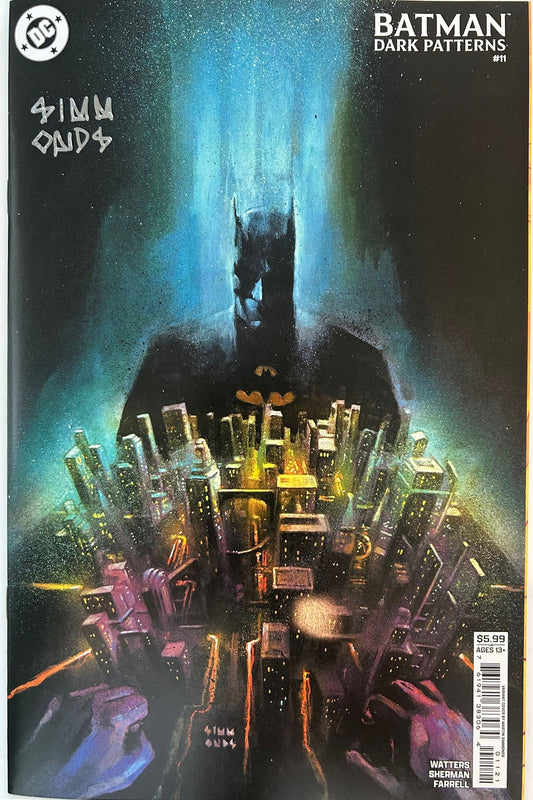 ✏️ BATMAN DARK PATTERNS #11 SIGNED MARTIN SIMMONDS FAN EXPO NEW ORLEANS COA