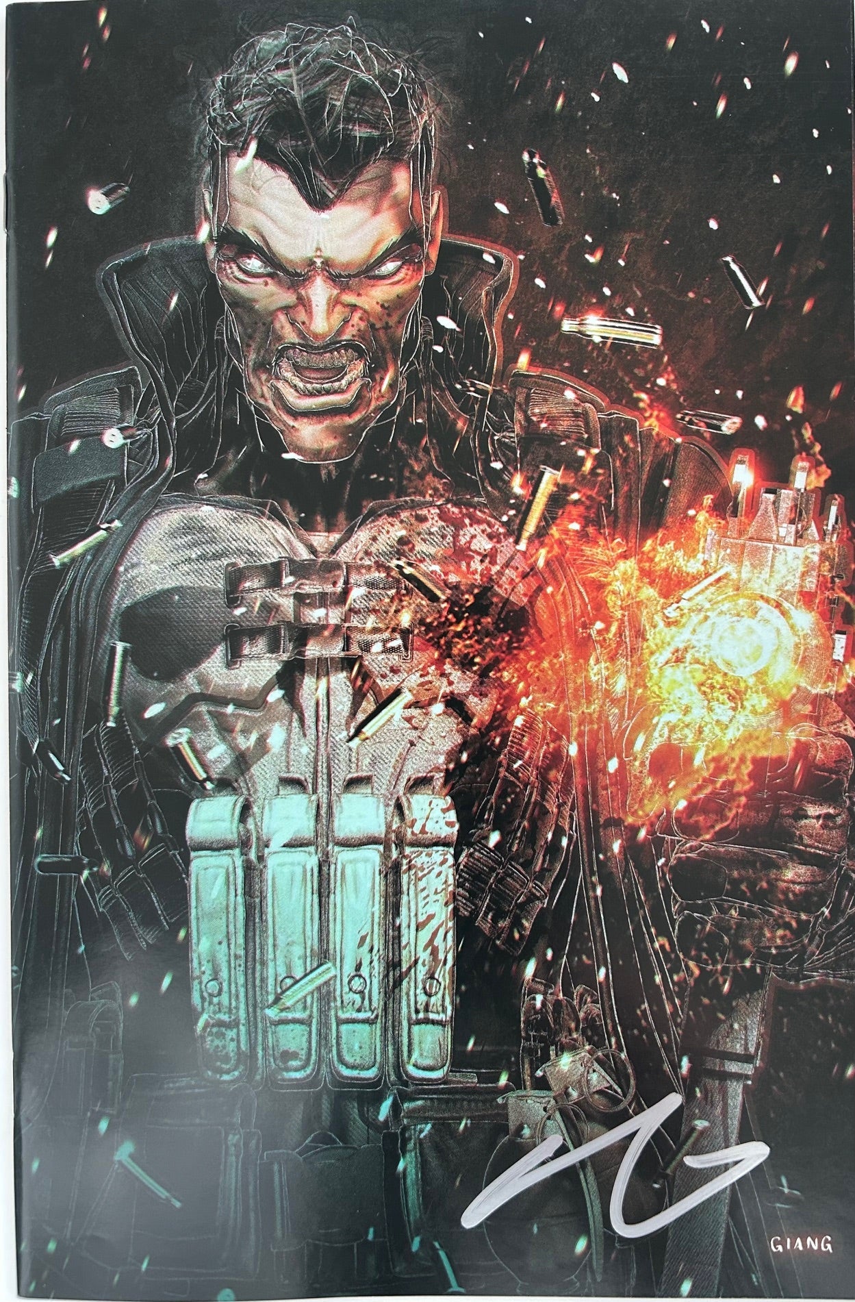 ✏️ PUNISHER RED BAND #1 FAN EXPO EXCLUSIVE SIGNED JOHN GIANG NEW ORLEANS COA