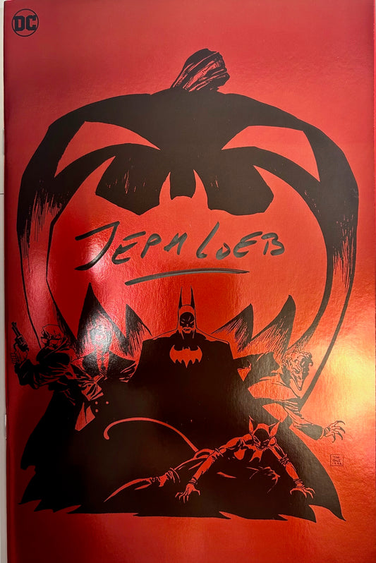 ✏️ BATMAN THE LONG HALLOWEEN #1 CVR B FOIL VIRGIN SIGNED BY JEPH LOEB AT C2E2