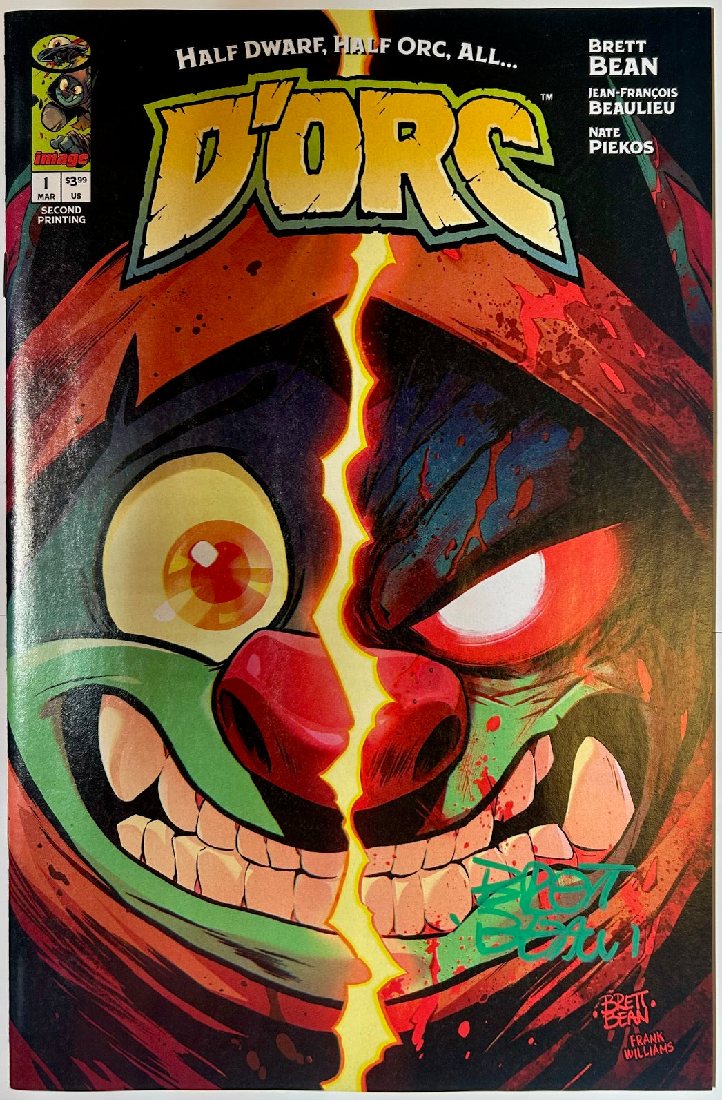 ✏️ DORC #1 2ND PRINT SIGNED BY BRETT BEAN AT C2E2 w/COA