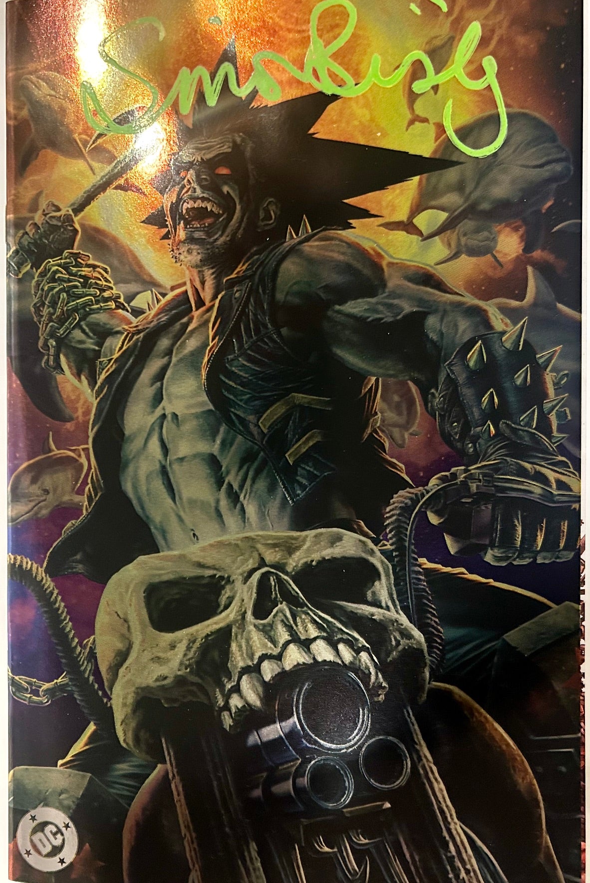 ✏️ LOBO #1 CVR E FOIL VARIANT SIGNED BY SIMON BISLEY AT C2E2