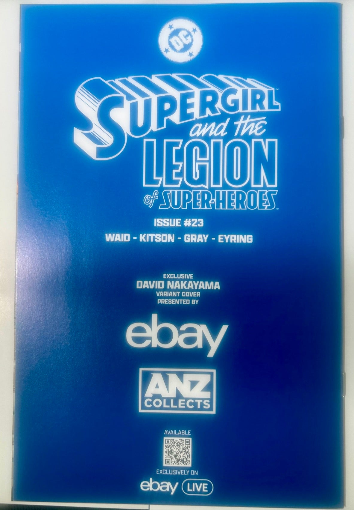 SUPERGIRL AND THE LEGION OF SUPER HEROES #23 EBAY BLIND BAG DAVID NAKAYAMA EXCLUSIVE