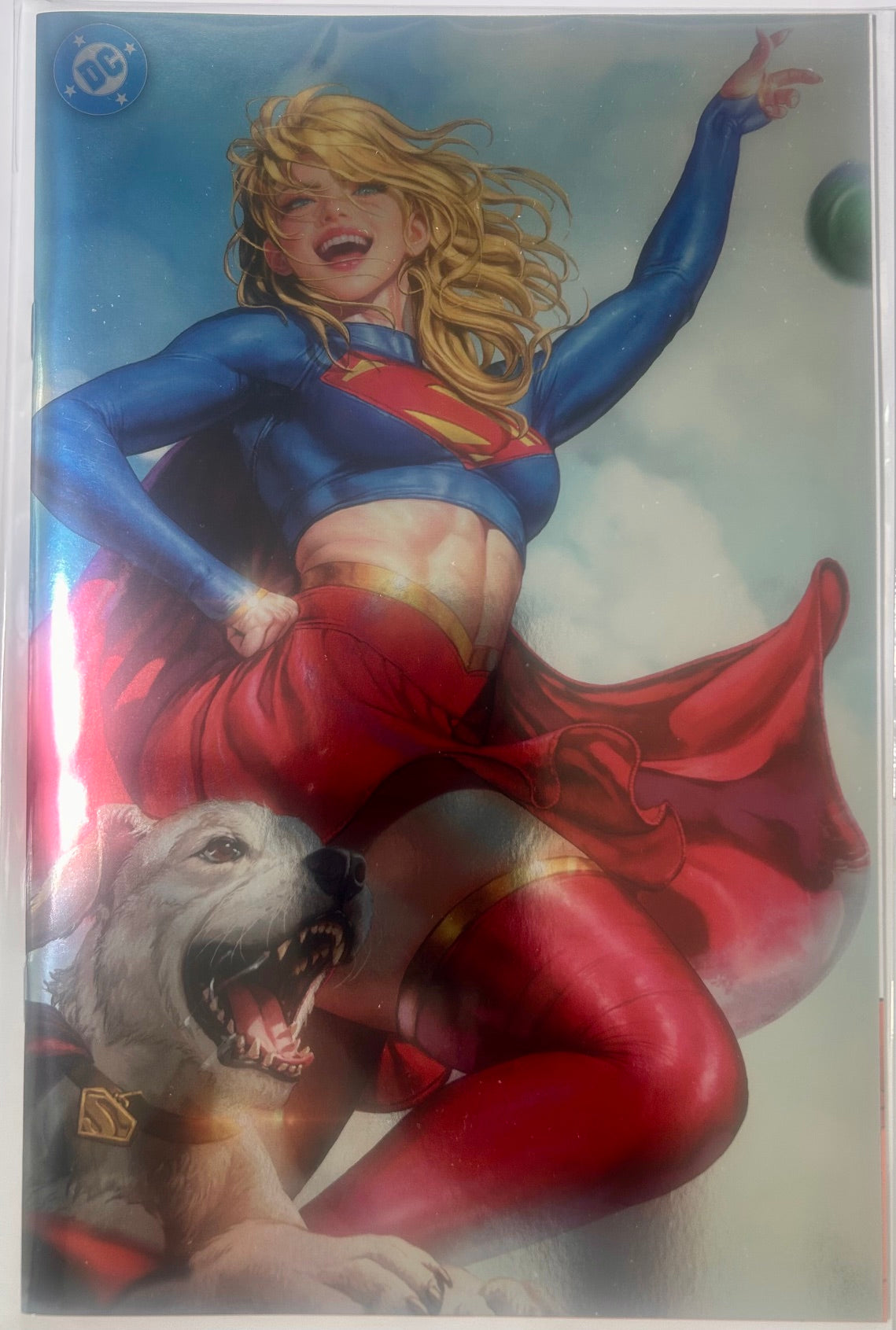 SUPERGIRL AND THE LEGION OF SUPER HEROES #23 EBAY KYUYONG EOM FOIL EXCLUSIVE