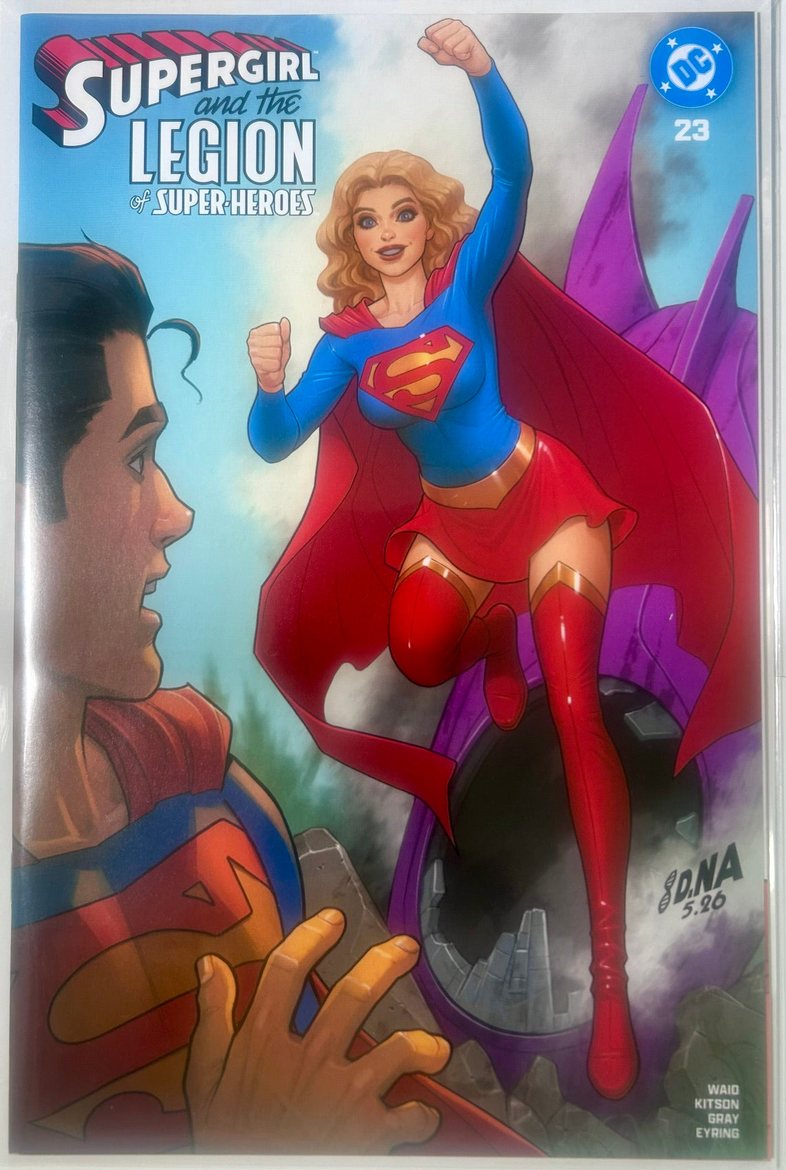 SUPERGIRL AND THE LEGION OF SUPER HEROES #23 EBAY BLIND BAG DAVID NAKAYAMA EXCLUSIVE