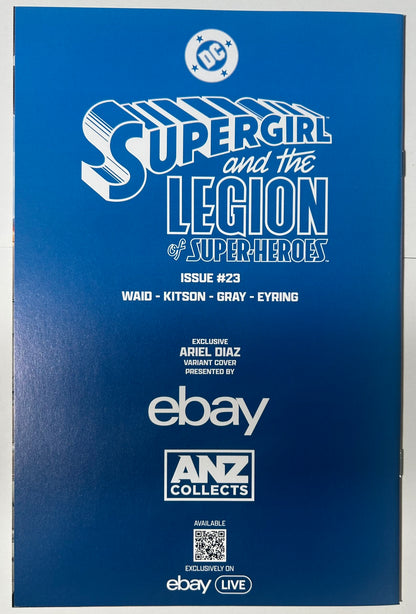 SUPERGIRL AND THE LEGION OF SUPER HEROES #23 EBAY SDCC ARIEL DIAZ VIRGIN EXCLUSIVE