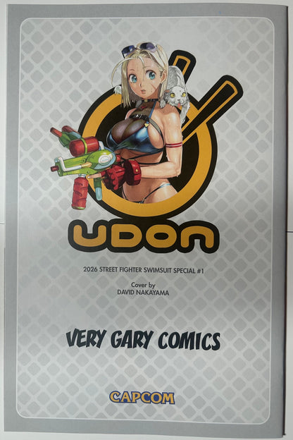 STREET FIGHTER SWIMSUIT SPECIAL #1 DAVID NAKAYAMA SDCC CAMMY VIRGIN EXCLUSIVE