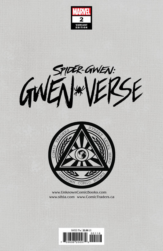 Spider-Gwen: Gwenverse 2 Unknown Comics Marco Turini Exclusive Var (04/13/2022) (04/20/2022)