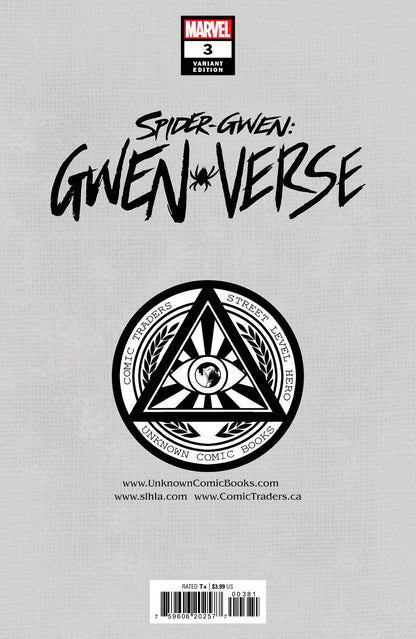Spider-Gwen: Gwenverse #3 Unknown Comics Sway Exclusive Var (06/15/2022)
