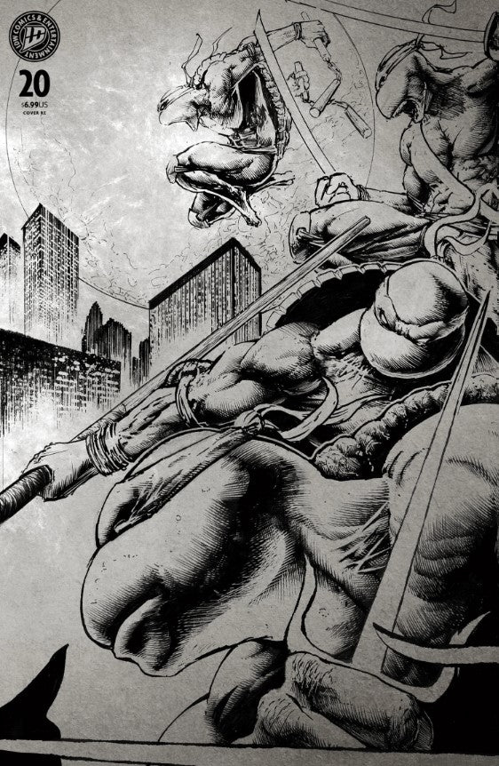 Teenage Mutant Ninja Turtles #20 TMNT 300th Jeff Monk WRAPAROUND EXCLUSIVE LTD 500