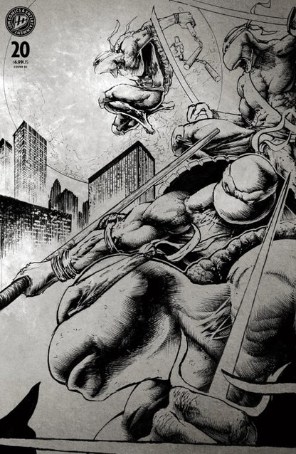 Teenage Mutant Ninja Turtles #20 TMNT 300th Jeff Monk WRAPAROUND EXCLUSIVE LTD 500