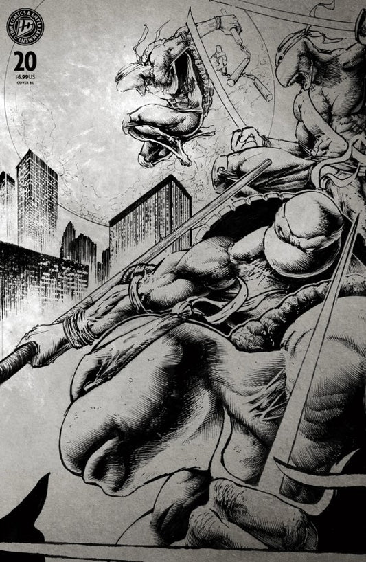 Teenage Mutant Ninja Turtles #20 TMNT 300th Jeff Monk WRAPAROUND EXCLUSIVE LTD 500