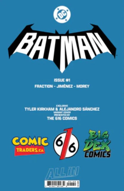 🦇 BATMAN #1 TYLER KIRKHAM TRADE EXCLUSIVE LTD 3000