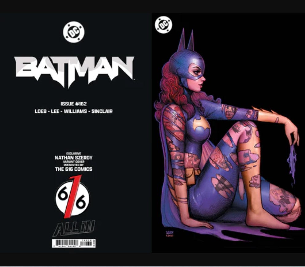🦇 BATMAN #162 NATHAN SZERDY TRADE & VIRGIN FOIL EXCLUSIVE TATTOO VAR SET OF 2