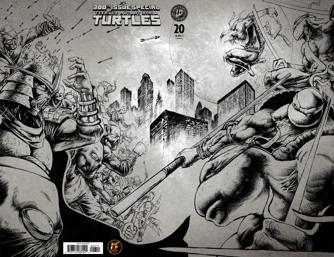 Teenage Mutant Ninja Turtles #20 TMNT 300th Jeff Monk WRAPAROUND EXCLUSIVE LTD 500