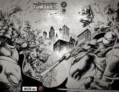 Teenage Mutant Ninja Turtles #20 TMNT 300th Jeff Monk WRAPAROUND EXCLUSIVE LTD 500