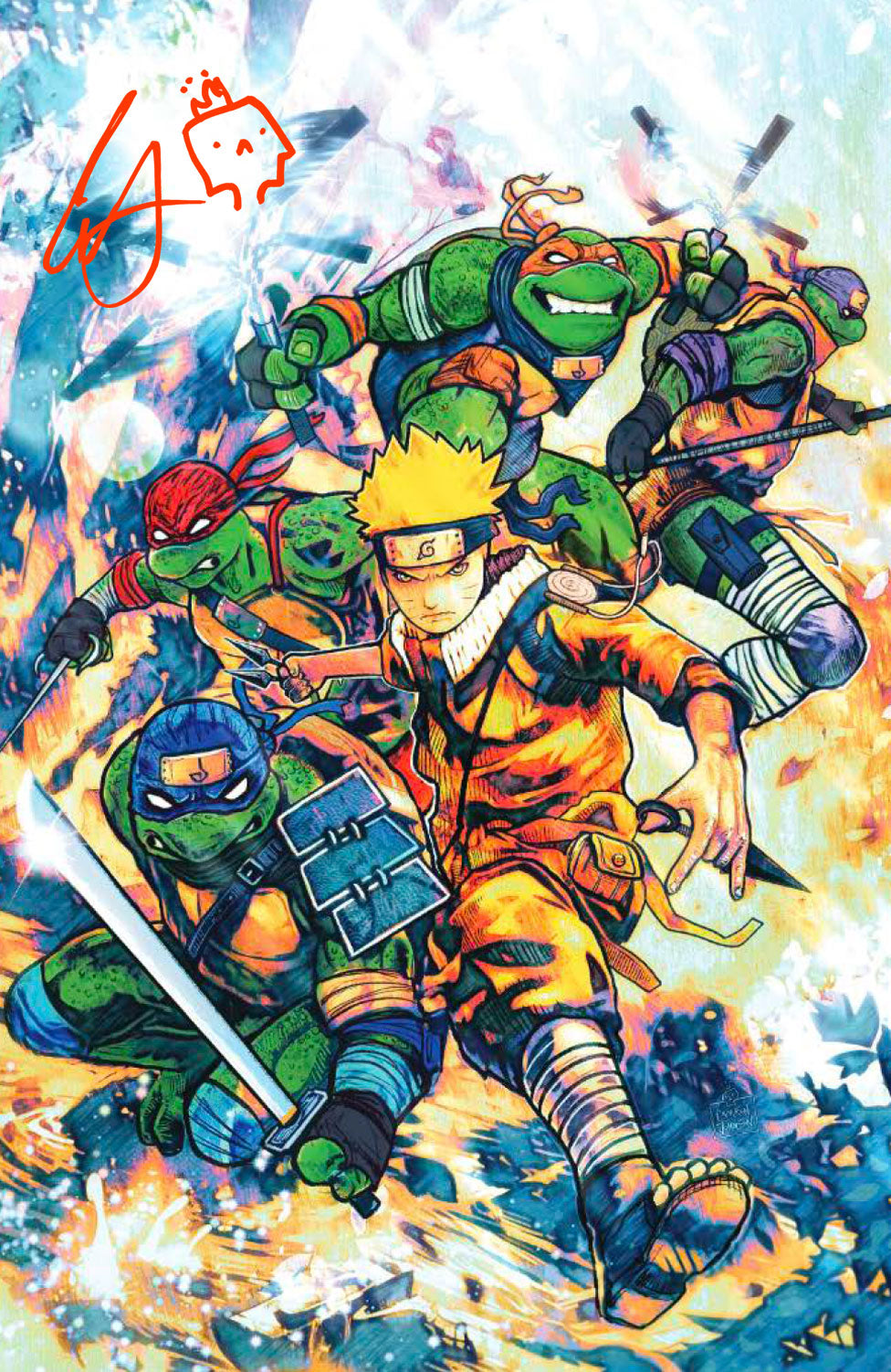 TEENAGE MUTANT NINJA TURTLES X NARUTO #1 Team Virgin Exclusive LMTD to 500