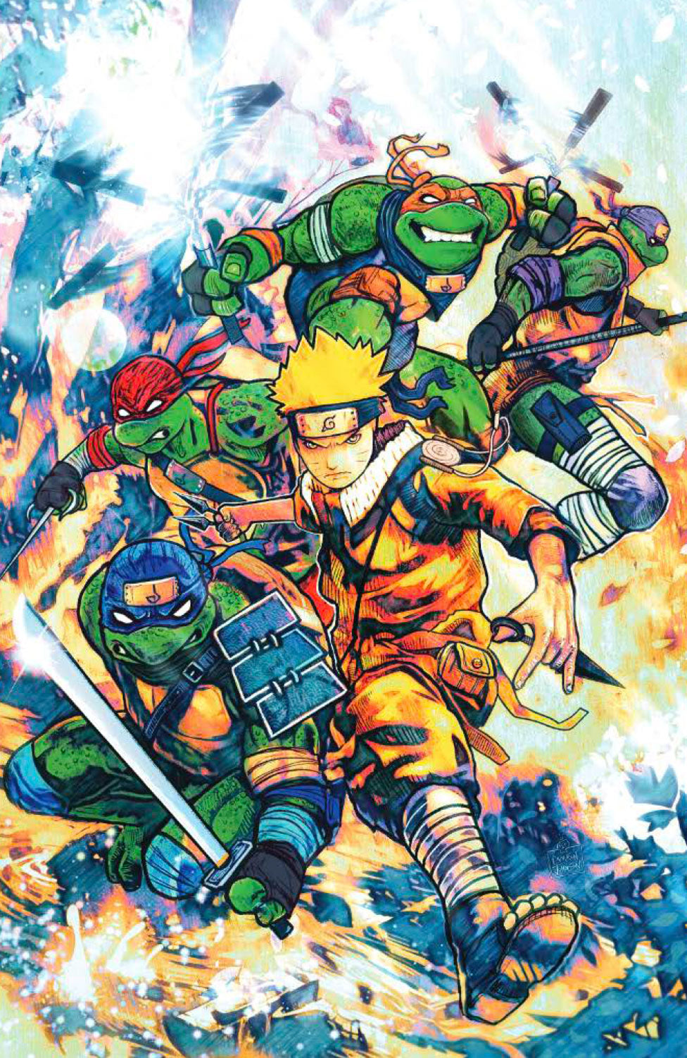 TEENAGE MUTANT NINJA TURTLES X NARUTO #1 Team Virgin Exclusive LMTD to 500
