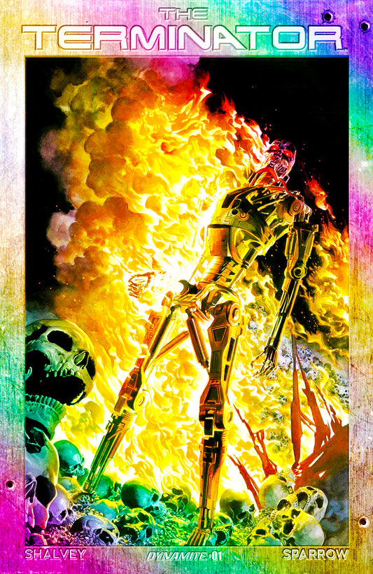 TERMINATOR #1 CVR P 20 COPY INCV ROSS BURNING EARTH ICON FOIL