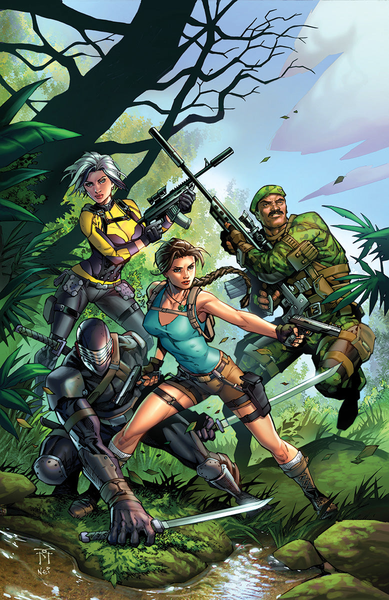 GI JOE A REAL AMERICAN HERO TOMB RAIDER #1 RANDY GREEN NYCC EXCLUSIVE VIRGIN VAR