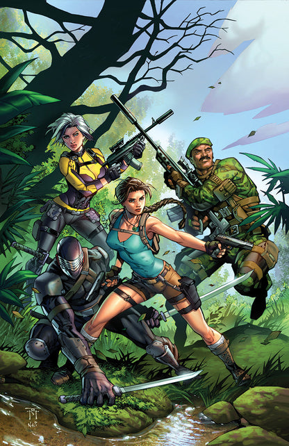 GI JOE A REAL AMERICAN HERO TOMB RAIDER #1 RANDY GREEN NYCC EXCLUSIVE VIRGIN VAR