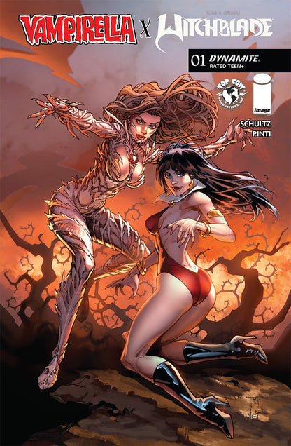 VAMPIRELLA X WITCHBLADE SPECIAL #1 RANDY GREEN TRADE DRESS EXCLUSIVE VAR