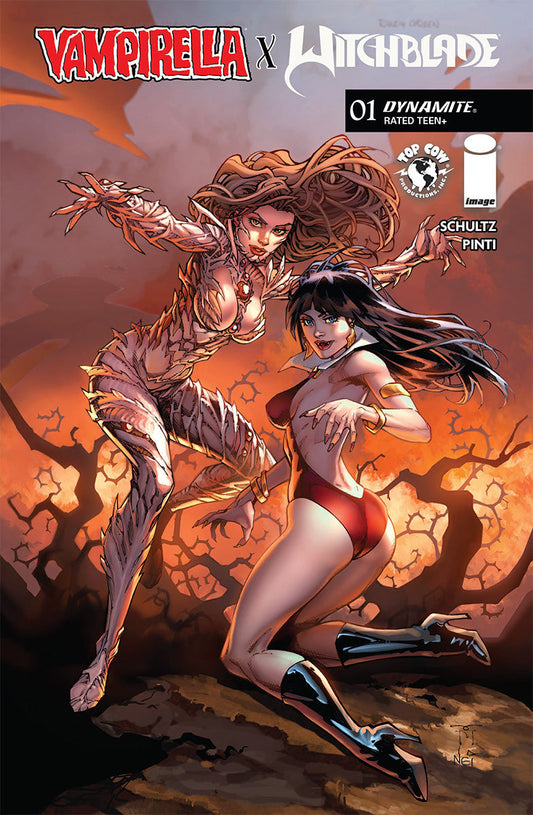 VAMPIRELLA X WITCHBLADE SPECIAL #1 RANDY GREEN TRADE DRESS EXCLUSIVE VAR
