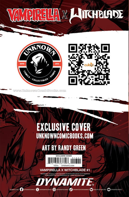 VAMPIRELLA X WITCHBLADE SPECIAL #1 RANDY GREEN TRADE DRESS EXCLUSIVE VAR