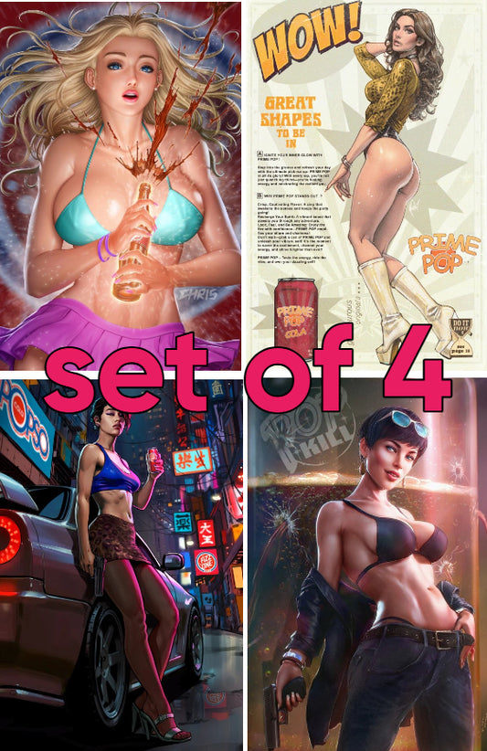 🥤 POP KILL #1 VIRGIN EXCLUSIVE VARIANTS - SET OF ALL 4 - LTD 400