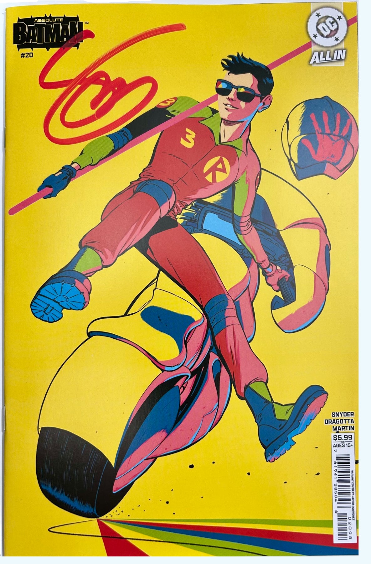 ✏️ ABSOLUTE BATMAN #20 CVR G RODRIGUEZ VAR SIGNED BY SCOTT SNYDER W/COA