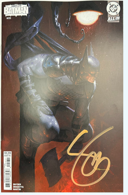 ✏️ ABSOLUTE BATMAN #20 CVR C TOMMASO VAR SIGNED BY SCOTT SNYDER W/COA