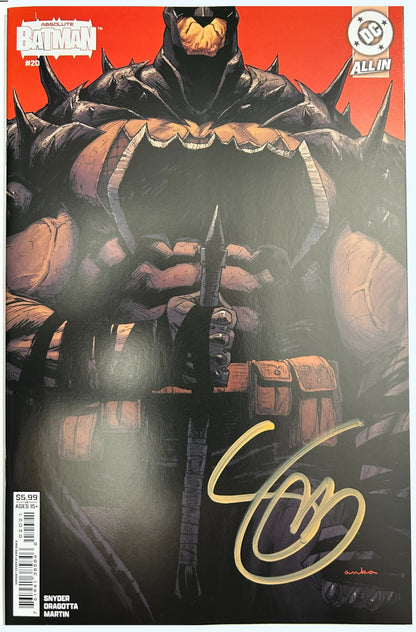 ✏️ ABSOLUTE BATMAN #20 CVR B KRIS ANKA VAR SIGNED BY SCOTT SNYDER W/COA